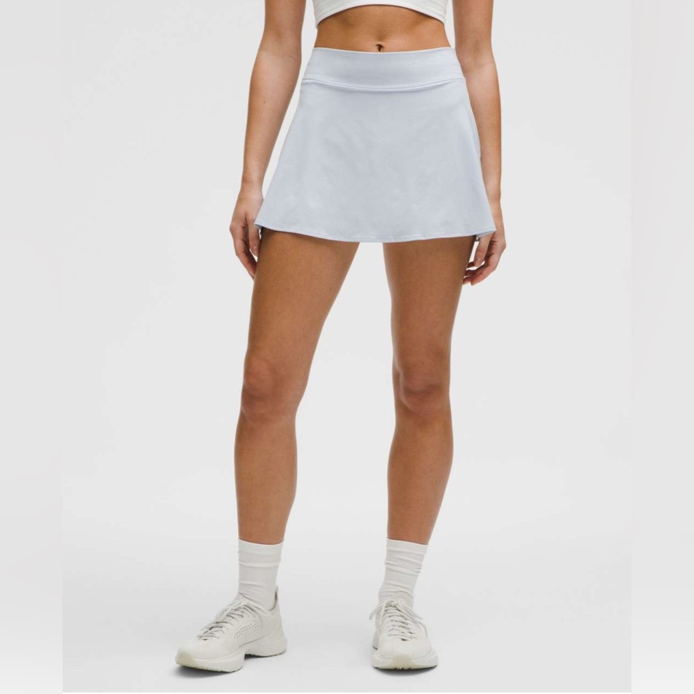 NWT Lululemon Lightweight High Rise Tennis Skirt (light blue, size 6)
